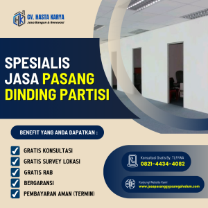 Jasa Pasang Dinding Partisi Surabaya